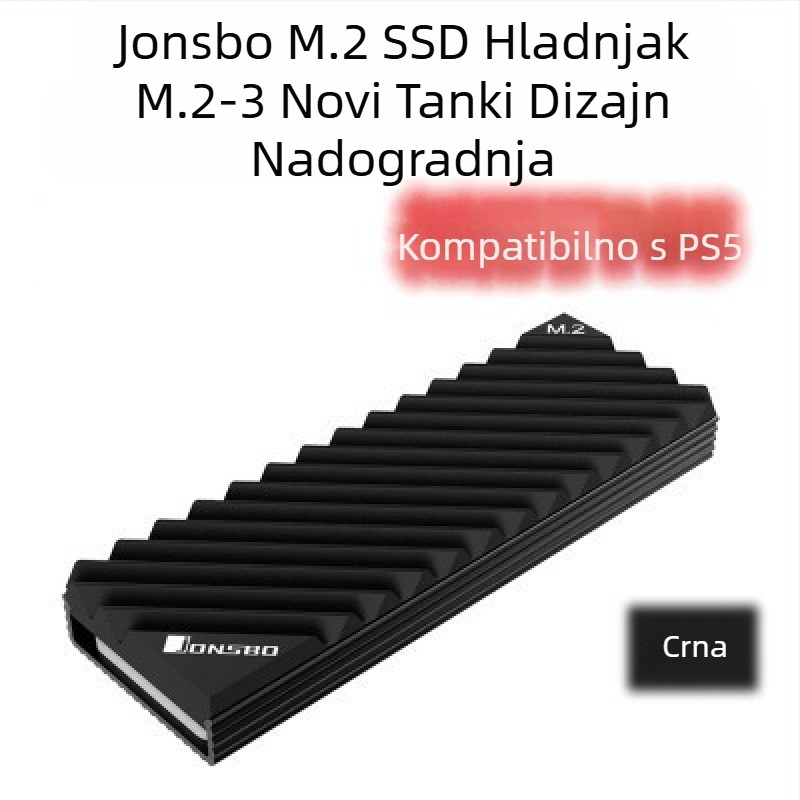 Qiao Sibo M.2-3 SSD radijator M2 toplinski vodljivi list SSD2280 oklopni nvme hladnjak PS5