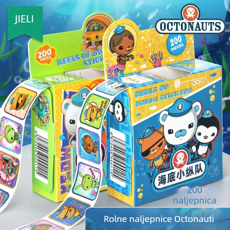 Naljepnica za mali podvodni stupac za djecu, crtani film, naljepnica za nagradu za vrtić, dječak, djevojčica, super leteći čovjek