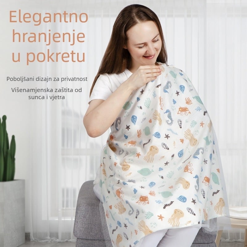 Pamučni ručnik za dojenje, maska za dojenje, navlaka za ručnik, odjeća, šal protiv svjetlosti, ručnik za masku za dojenje