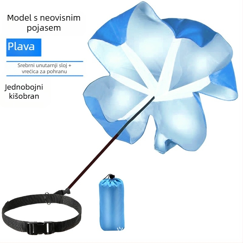 Prekogranični otpor padobranom, trening otpora, trening eksplozivne sile, padobranom, oprema za trening nogometa, pribor za trening košarke