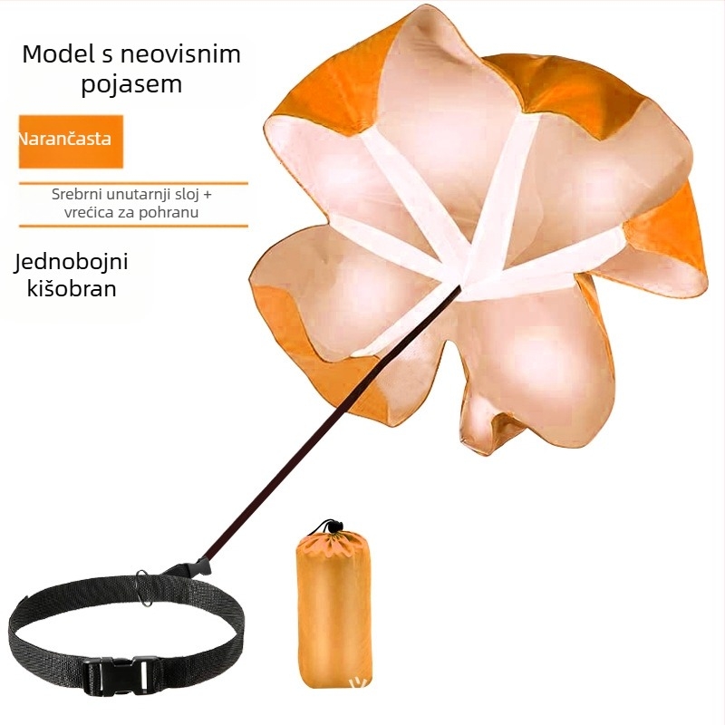 Prekogranični otpor padobranom, trening otpora, trening eksplozivne sile, padobranom, oprema za trening nogometa, pribor za trening košarke