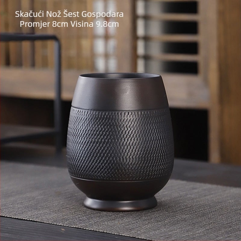 Ljubičasti lončarski kung fu čajni set odijelo retro kućanski jednostavni poklopac za čajnik zdjela čajni set pribor visoka boja vrijednost ručni poklon