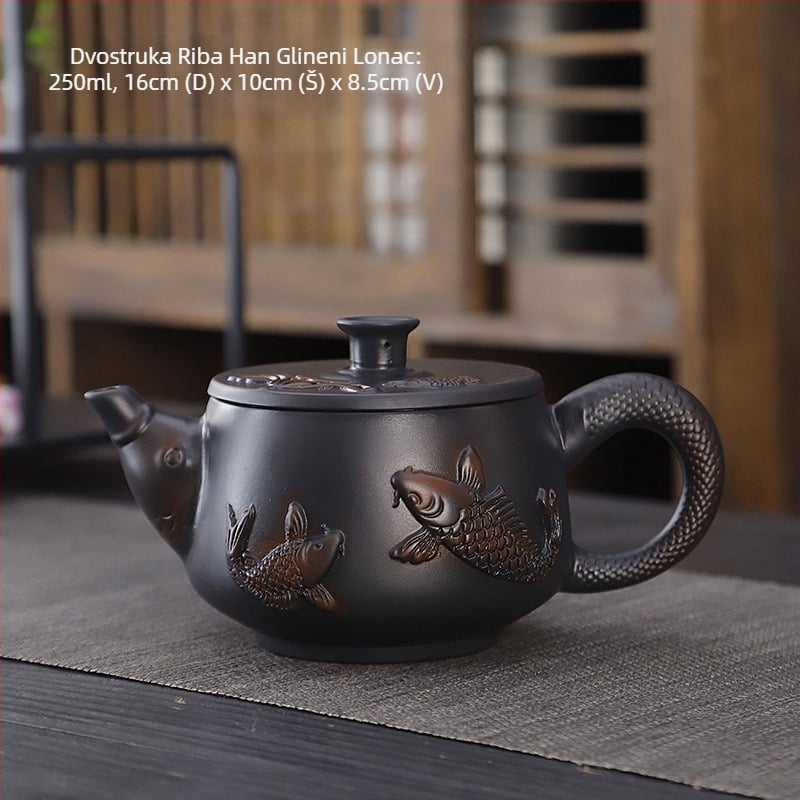 Ljubičasti lončarski kung fu čajni set odijelo retro kućanski jednostavni poklopac za čajnik zdjela čajni set pribor visoka boja vrijednost ručni poklon