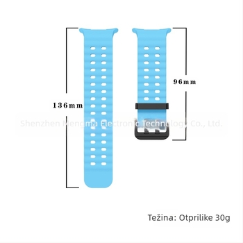 Za Samsung GalaxyWatch7 Ultra47mm Službena web stranica Ocean Original Double Copche Sport Silikonski remen