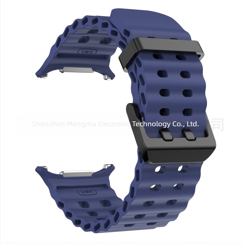 Za Samsung GalaxyWatch7 Ultra47mm Službena web stranica Ocean Original Double Copche Sport Silikonski remen