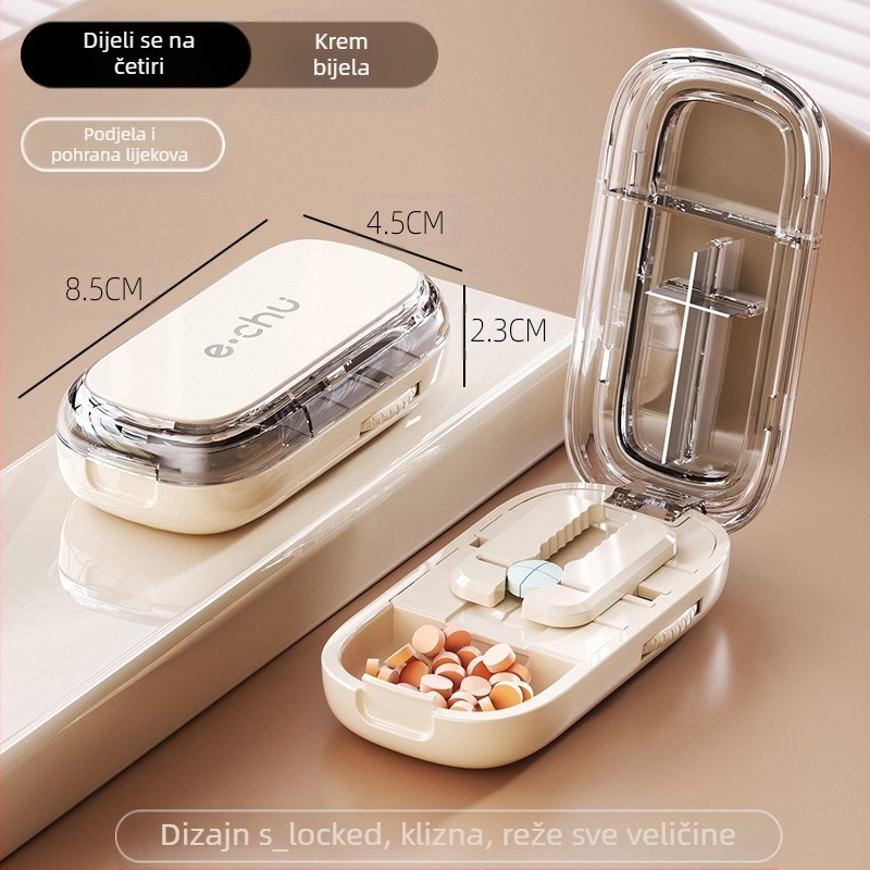 Rezač tableta, Razdjelnik tableta, Rezač četvrtina tableta, Precizni rezač tableta, Reže tablete na dva dijela, Prijenosni organizator tableta