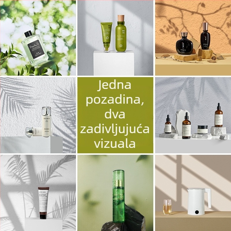 3D stereo dvostrana fotografska pozadina papir voda mreškanje drvo sjena svjetlo nebo fotografski rekviziti hrana fotografija ljepote