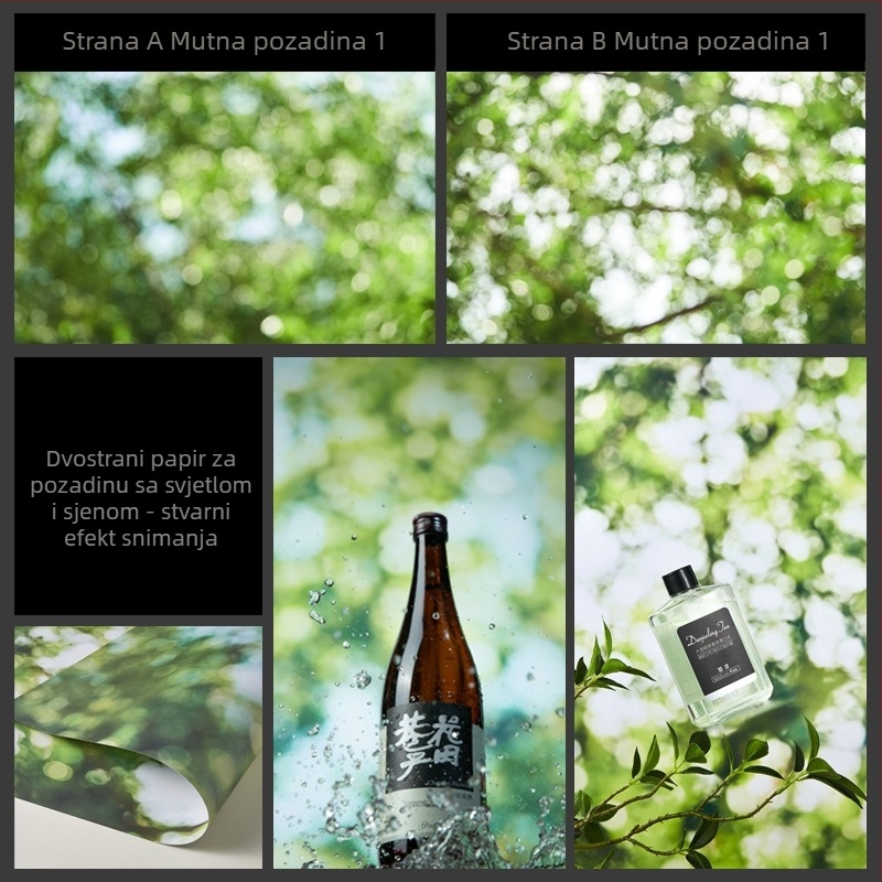 3D stereo dvostrana fotografska pozadina papir voda mreškanje drvo sjena svjetlo nebo fotografski rekviziti hrana fotografija ljepote