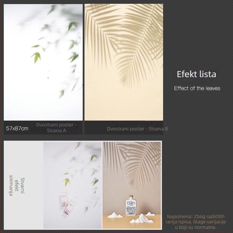 3D stereo dvostrana fotografska pozadina papir voda mreškanje drvo sjena svjetlo nebo fotografski rekviziti hrana fotografija ljepote