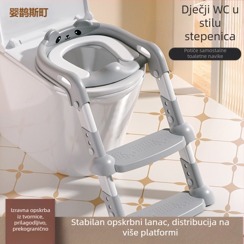 Dječji WC pomoćna stolica za stepenice WC predškolska stolica za noge dječja WC petlja prijenosne ljestve za WC