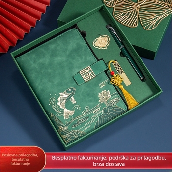 Poslovno odijelo za uredski poklon kreativni nacionalni modni A5 bilježnica poslovni notes poklon kutija odijelo godišnji sastanak poklon