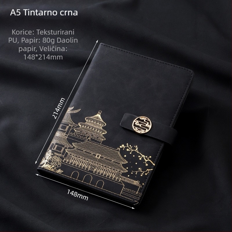 Poslovno odijelo za uredski poklon kreativni nacionalni modni A5 bilježnica poslovni notes poklon kutija odijelo godišnji sastanak poklon