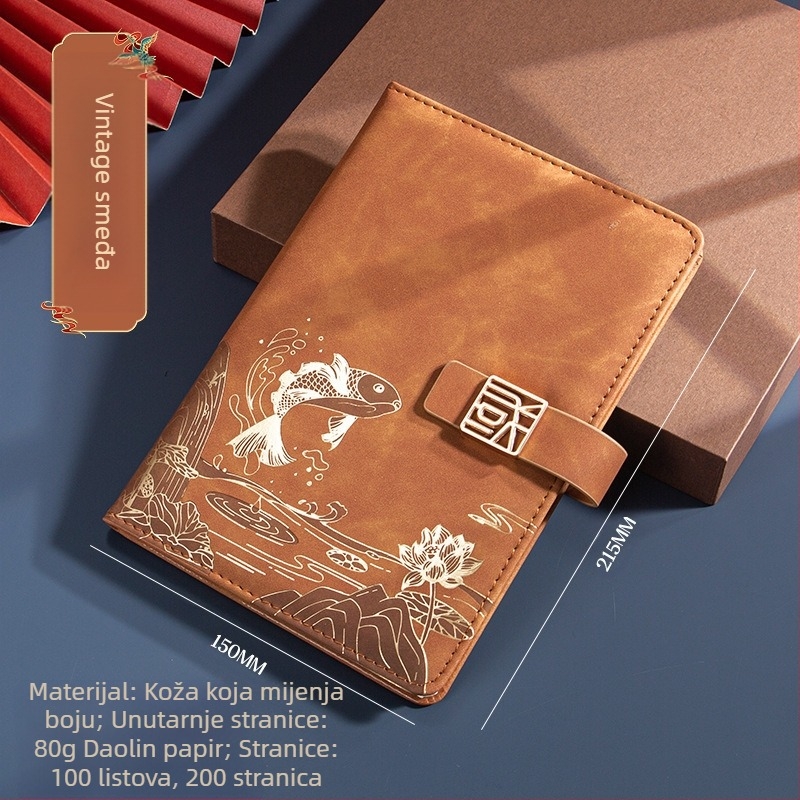 Poslovno odijelo za uredski poklon kreativni nacionalni modni A5 bilježnica poslovni notes poklon kutija odijelo godišnji sastanak poklon