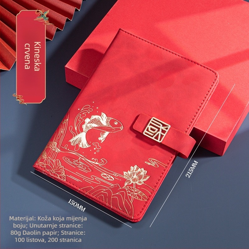 Poslovno odijelo za uredski poklon kreativni nacionalni modni A5 bilježnica poslovni notes poklon kutija odijelo godišnji sastanak poklon