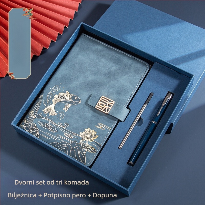 Poslovno odijelo za uredski poklon kreativni nacionalni modni A5 bilježnica poslovni notes poklon kutija odijelo godišnji sastanak poklon