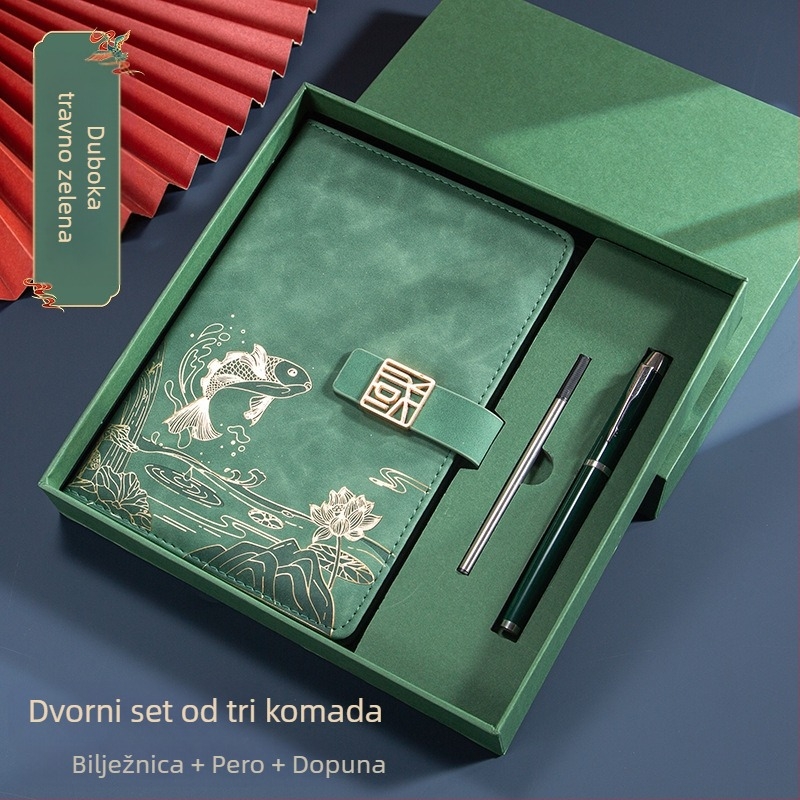 Poslovno odijelo za uredski poklon kreativni nacionalni modni A5 bilježnica poslovni notes poklon kutija odijelo godišnji sastanak poklon