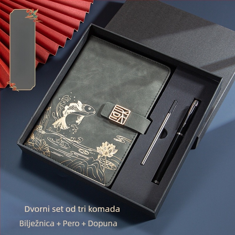 Poslovno odijelo za uredski poklon kreativni nacionalni modni A5 bilježnica poslovni notes poklon kutija odijelo godišnji sastanak poklon