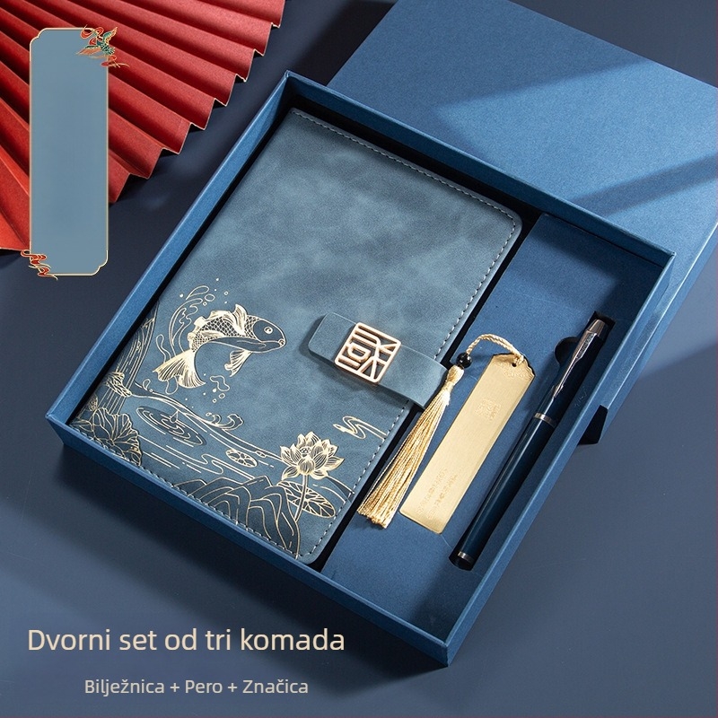 Poslovno odijelo za uredski poklon kreativni nacionalni modni A5 bilježnica poslovni notes poklon kutija odijelo godišnji sastanak poklon