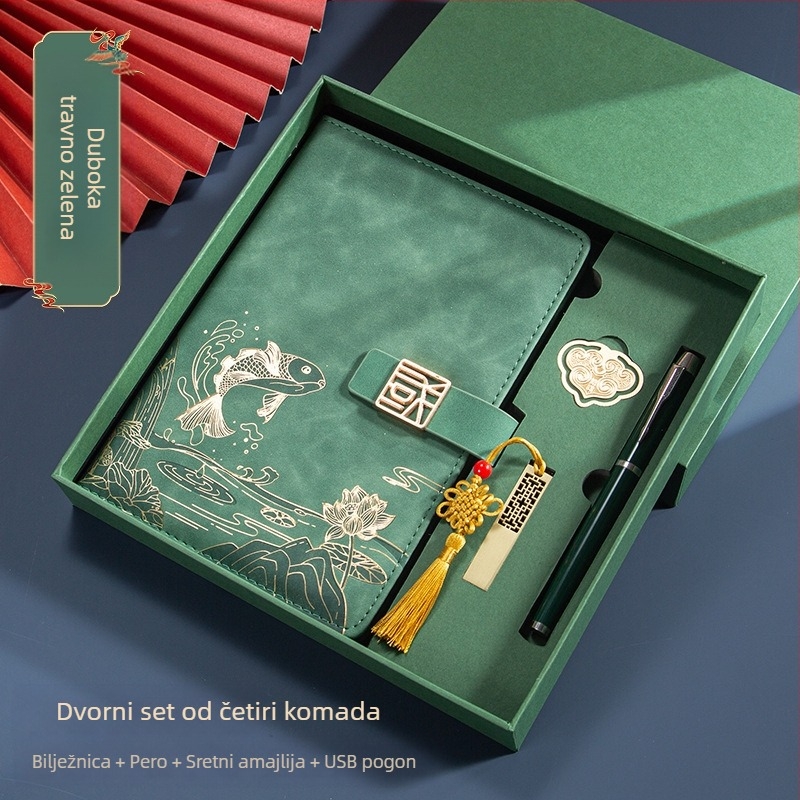 Poslovno odijelo za uredski poklon kreativni nacionalni modni A5 bilježnica poslovni notes poklon kutija odijelo godišnji sastanak poklon