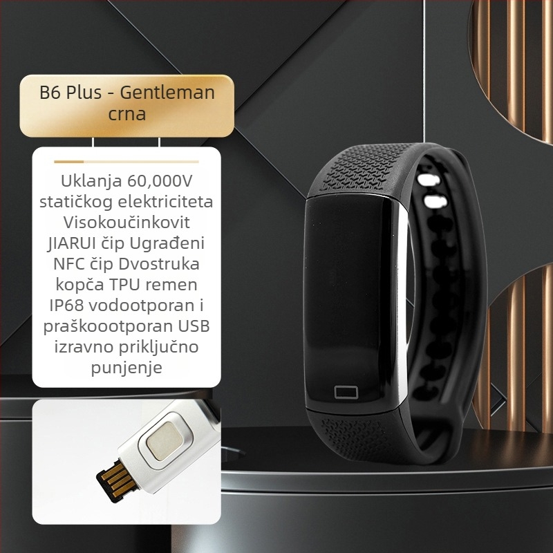 Auto NFC antistatički eliminator otpuštanja potpuno automatska narukvica za ljudsko tijelo automobila Zima Go Static Treasure