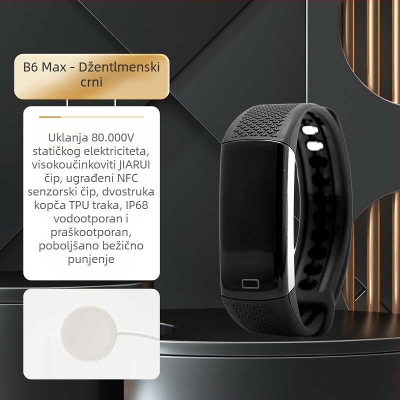 Auto NFC antistatički eliminator otpuštanja potpuno automatska narukvica za ljudsko tijelo automobila Zima Go Static Treasure