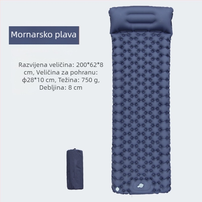 Foot New Single Diamond TPU Napuhljiva Prostirka za Vanjski Šator Spavanje Prostirka Ultra Lagana Prijenosna Kampirna Prostirka Otporna na Vlagu