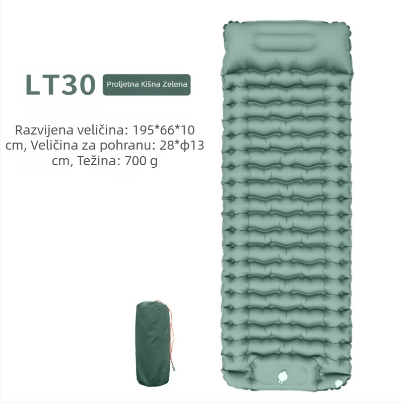 Foot New Single Diamond TPU Napuhljiva Prostirka za Vanjski Šator Spavanje Prostirka Ultra Lagana Prijenosna Kampirna Prostirka Otporna na Vlagu