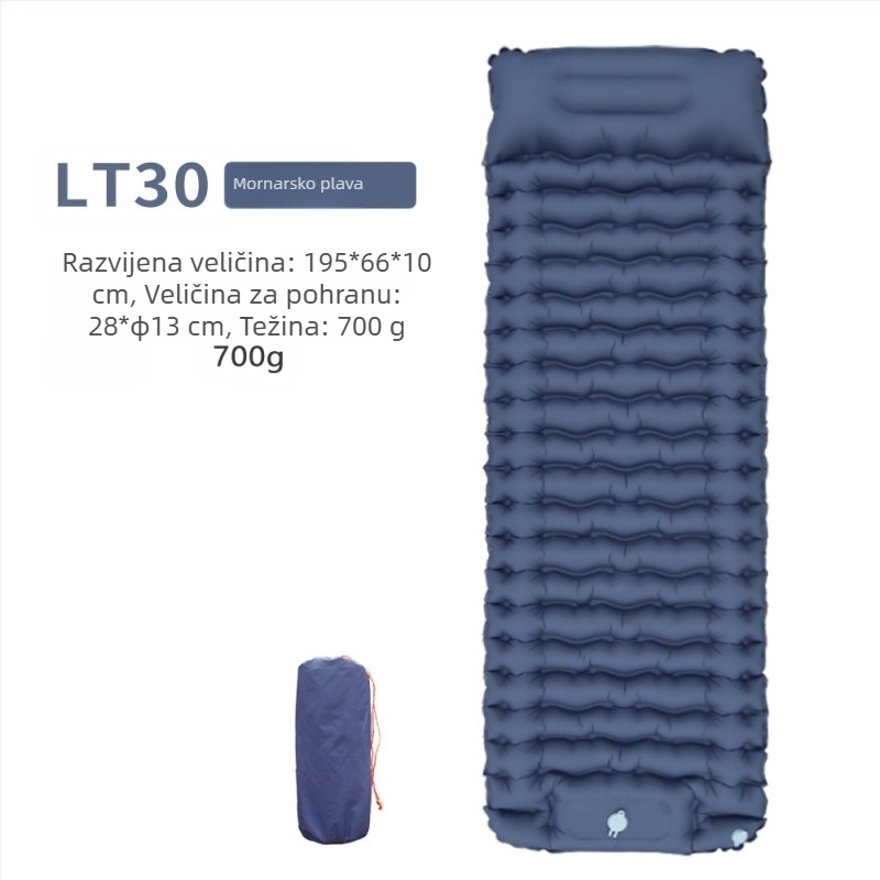 Foot New Single Diamond TPU Napuhljiva Prostirka za Vanjski Šator Spavanje Prostirka Ultra Lagana Prijenosna Kampirna Prostirka Otporna na Vlagu