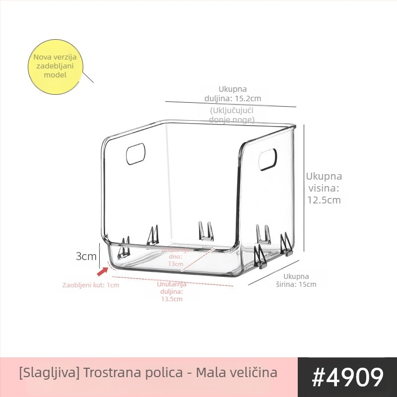 Stalak za knjige Akrilni stolni prozirni stalak za police za knjige Uredski stalak za spise Stolni stalak za kutije za knjige