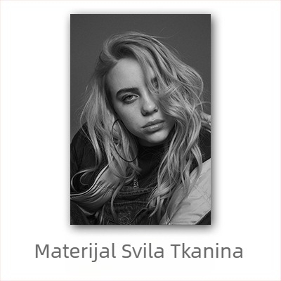 Aliexpress prekogranični poster slavne osobe Billie Eilish, zidni mural s europskim i američkim likom Billie Eilish za spavaću sobu i dnevni boravak