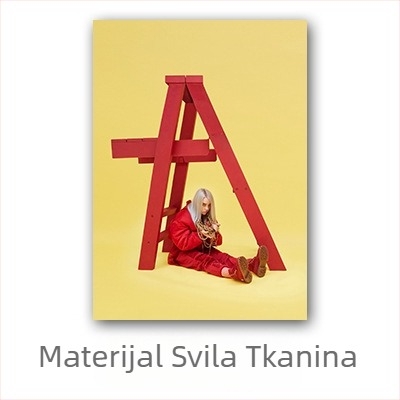 Aliexpress prekogranični poster slavne osobe Billie Eilish, zidni mural s europskim i američkim likom Billie Eilish za spavaću sobu i dnevni boravak