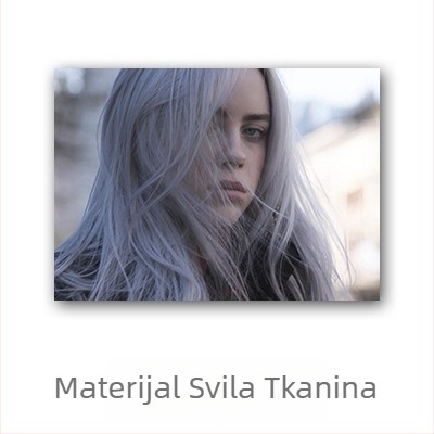 Aliexpress prekogranični poster slavne osobe Billie Eilish, zidni mural s europskim i američkim likom Billie Eilish za spavaću sobu i dnevni boravak