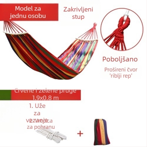 Viseća mreža za vanjsku upotrebu, ljuljačka, zadebljana za unutarnju upotrebu, za jednu ili dvije osobe, za studentski dom, za studentski dom, za odrasle, za viseću stolicu od platna, protiv prevrtanja