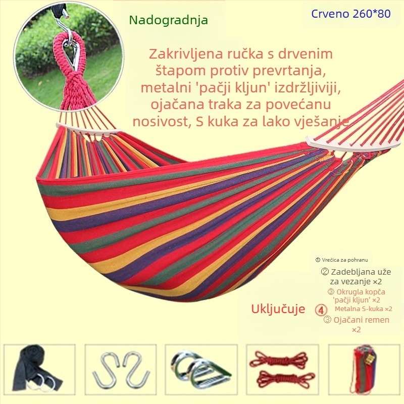 Viseća mreža za vanjsku upotrebu, ljuljačka, zadebljana za unutarnju upotrebu, za jednu ili dvije osobe, za studentski dom, za studentski dom, za odrasle, za viseću stolicu od platna, protiv prevrtanja