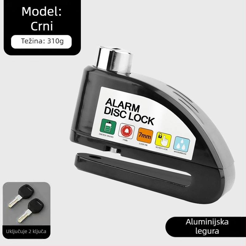 Univerzalna brava za disk kočnice električnih automobila, brava za motocikl, protuprovalna brava za bicikl, alarm za disk kočnice, brava za brdski bicikl