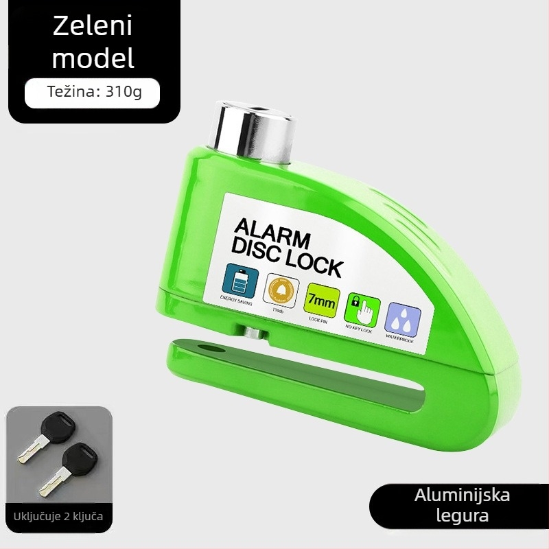 Univerzalna brava za disk kočnice električnih automobila, brava za motocikl, protuprovalna brava za bicikl, alarm za disk kočnice, brava za brdski bicikl