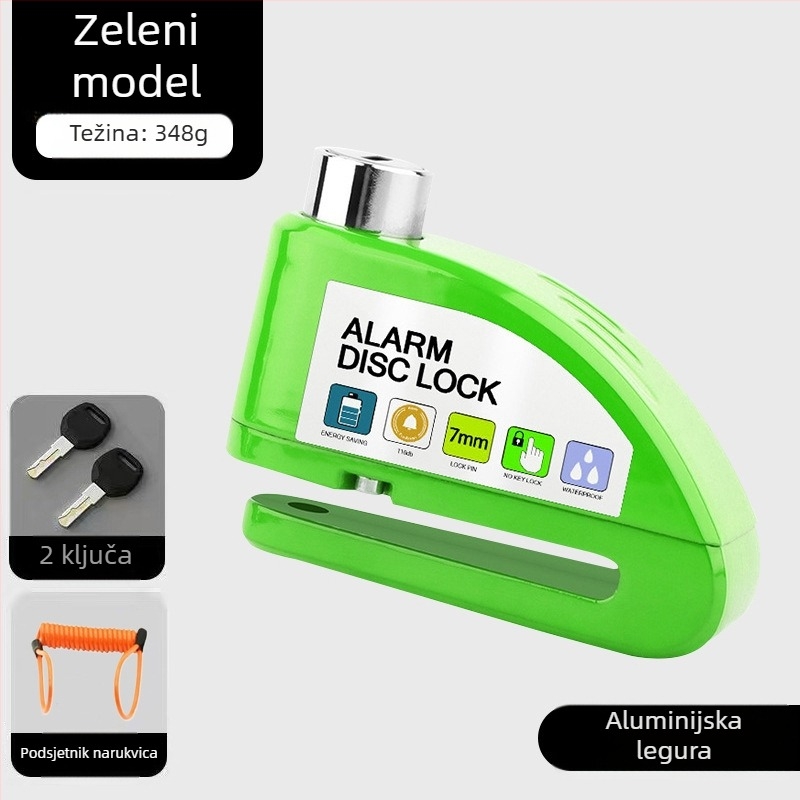 Univerzalna brava za disk kočnice električnih automobila, brava za motocikl, protuprovalna brava za bicikl, alarm za disk kočnice, brava za brdski bicikl