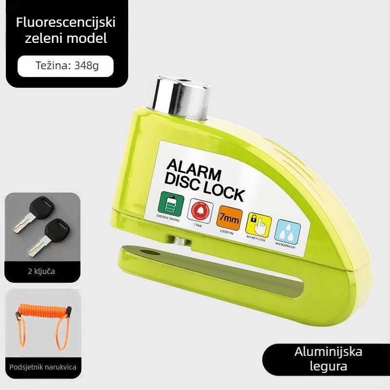 Univerzalna brava za disk kočnice električnih automobila, brava za motocikl, protuprovalna brava za bicikl, alarm za disk kočnice, brava za brdski bicikl
