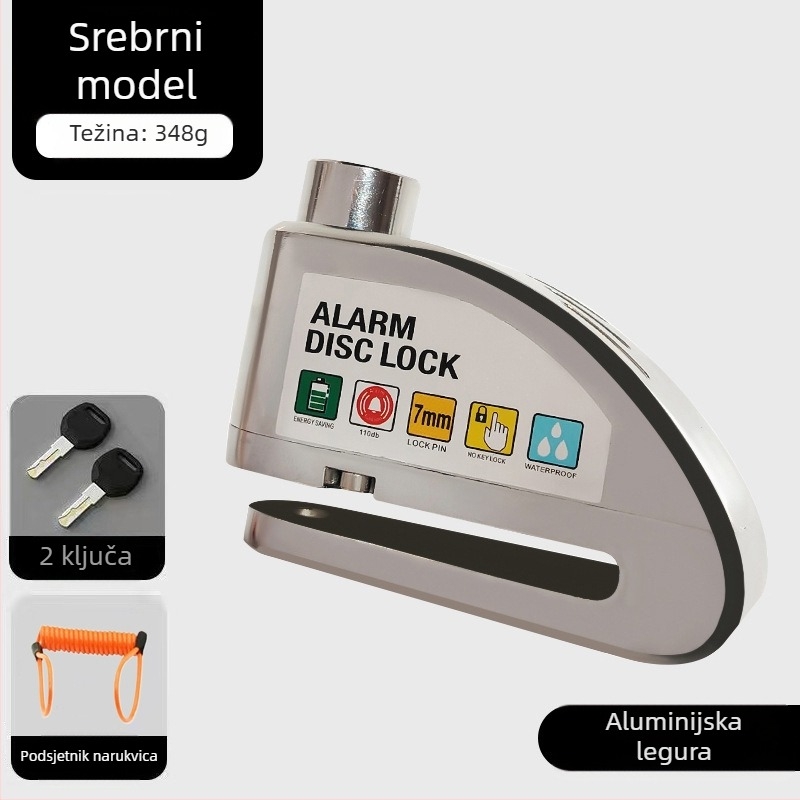 Univerzalna brava za disk kočnice električnih automobila, brava za motocikl, protuprovalna brava za bicikl, alarm za disk kočnice, brava za brdski bicikl