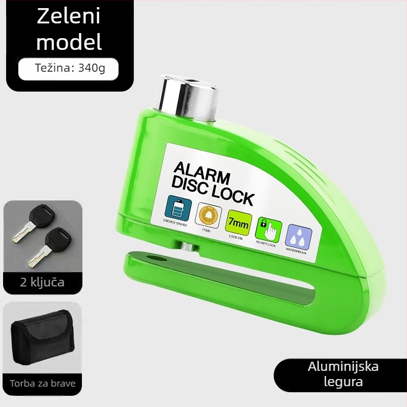 Univerzalna brava za disk kočnice električnih automobila, brava za motocikl, protuprovalna brava za bicikl, alarm za disk kočnice, brava za brdski bicikl