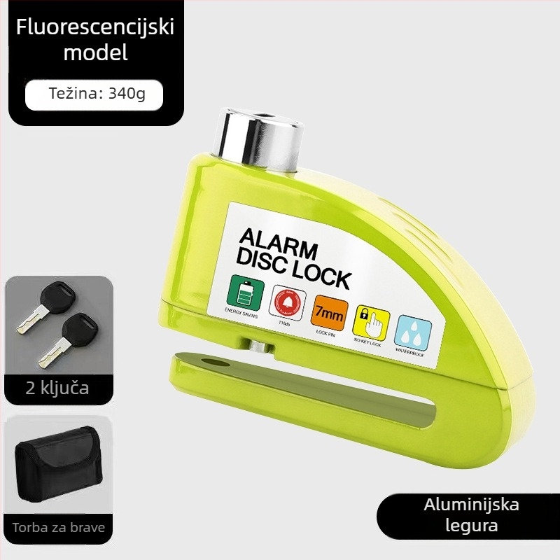 Univerzalna brava za disk kočnice električnih automobila, brava za motocikl, protuprovalna brava za bicikl, alarm za disk kočnice, brava za brdski bicikl