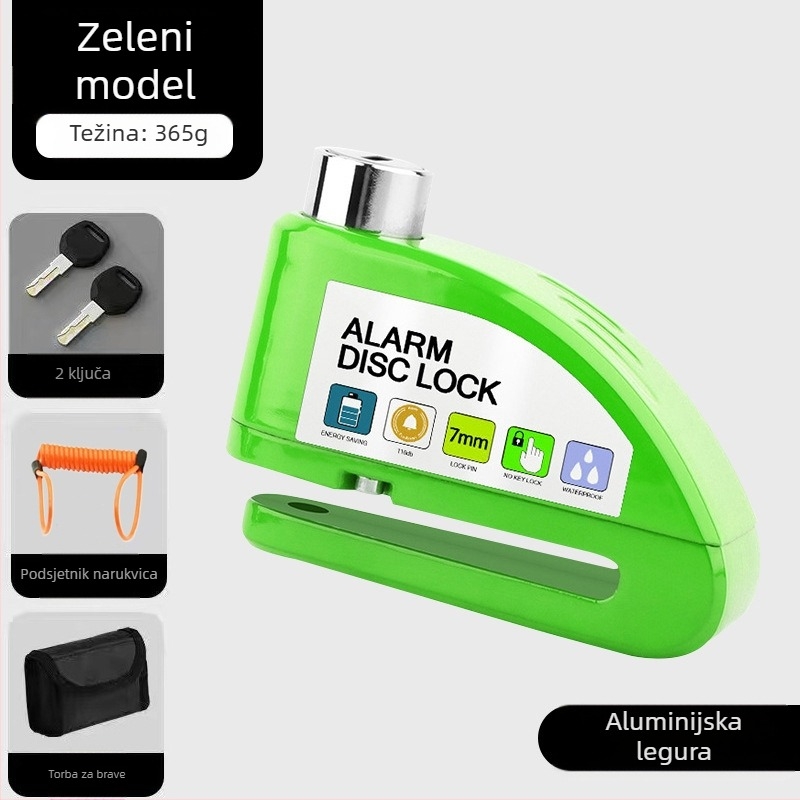 Univerzalna brava za disk kočnice električnih automobila, brava za motocikl, protuprovalna brava za bicikl, alarm za disk kočnice, brava za brdski bicikl
