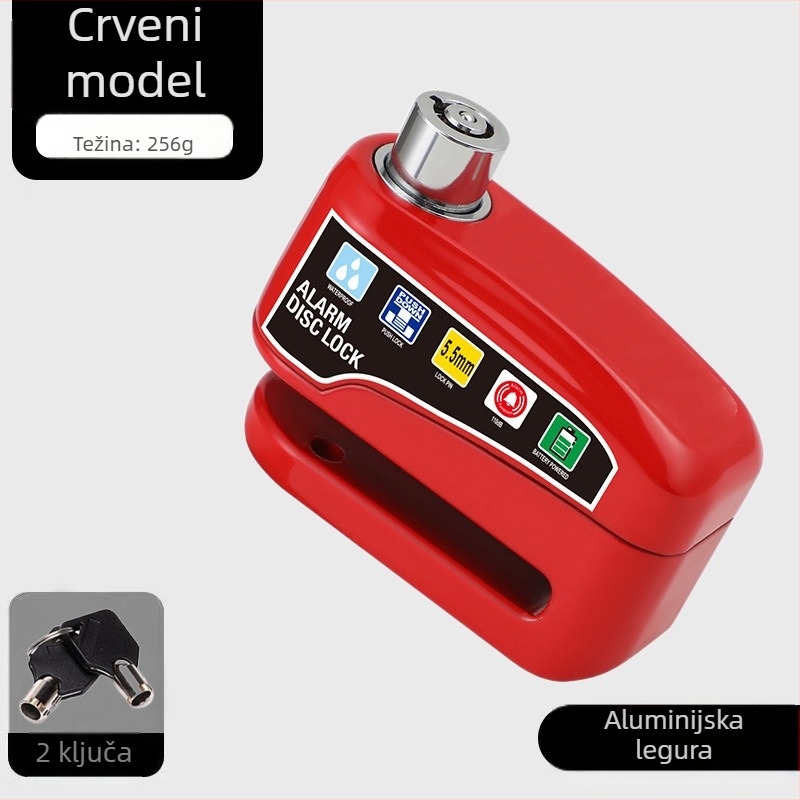 Univerzalna brava za disk kočnice električnih automobila, brava za motocikl, protuprovalna brava za bicikl, alarm za disk kočnice, brava za brdski bicikl