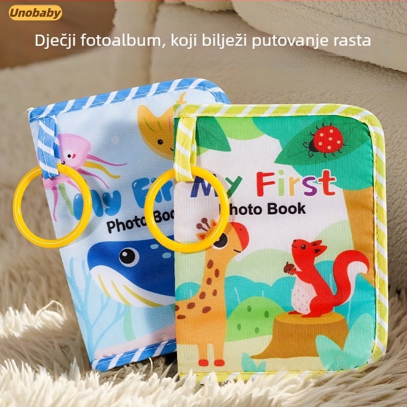 Prekogranična platnena knjiga s otkidanjem, za bebe 0-6 mjeseci i 1 godinu, može žvakati, za rano obrazovanje, edukativna igračka za zauzetu bebu, tiha knjiga
