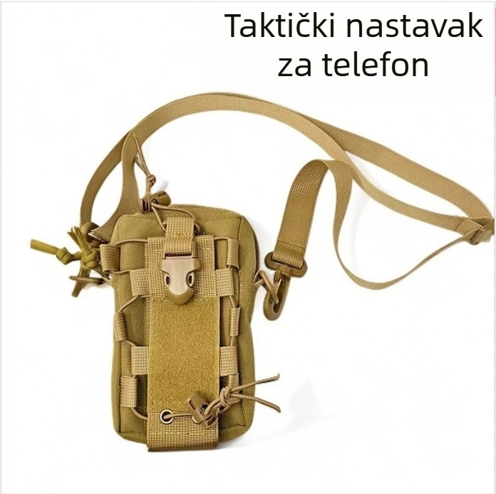 Vanjska višenamjenska taktička torba za bocu za vodu, Molle mala torba za rame, vanjska biciklistička planinarska prijenosna torba za bocu za vodu za mobitel