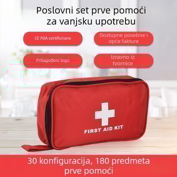 Prekogranični izvoz 30 vrsta kompleta prve pomoći od 194 komponente, kompleta prve pomoći za vanjsku upotrebu, kompleta prve pomoći za obiteljske hitne slučajeve