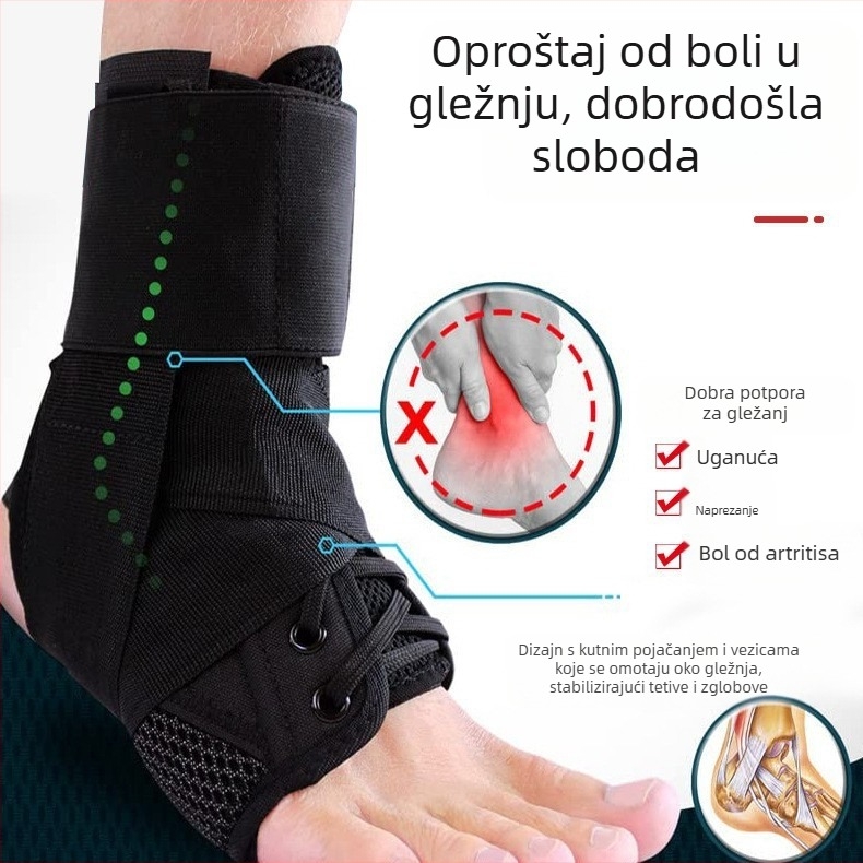 Prekogranični prozračni valgus stopala remen za vezanje vezica štitnici za gležnjeve štitnici za gležnjeve štitnici za uganuća fiksni remen