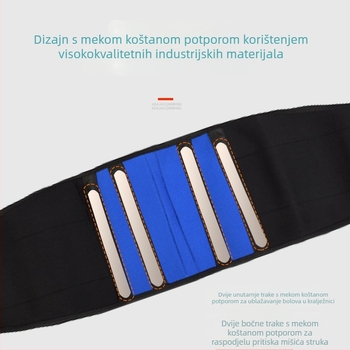 Prekogranični sportski pojas za zaštitu struka od znoja, fitness, prozračni pojas velikih dimenzija, topla podrška, plavo-crni pojas za zaštitu struka