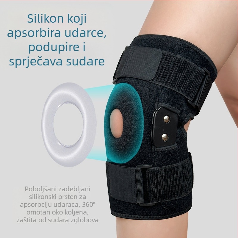 Profesionalni sportski remeni, neklizajući štitnici za koljena, čelične ploče za potporu, silikonska zaštita meniskusa protiv sudara, zaštitna oprema za kompresiju patele