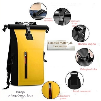 Vruće prešanje, PVC vodootporni ruksak za sportove na otvorenom, kampiranje, ruksak za plivanje, putna torba, vodootporna torba za rafting na rijeci